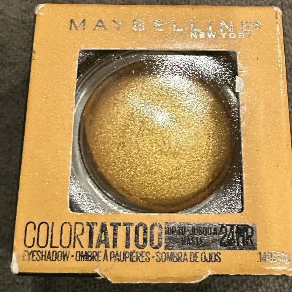 Maybelline Gold Eyeshadow Golden Girl Comor Tattoo